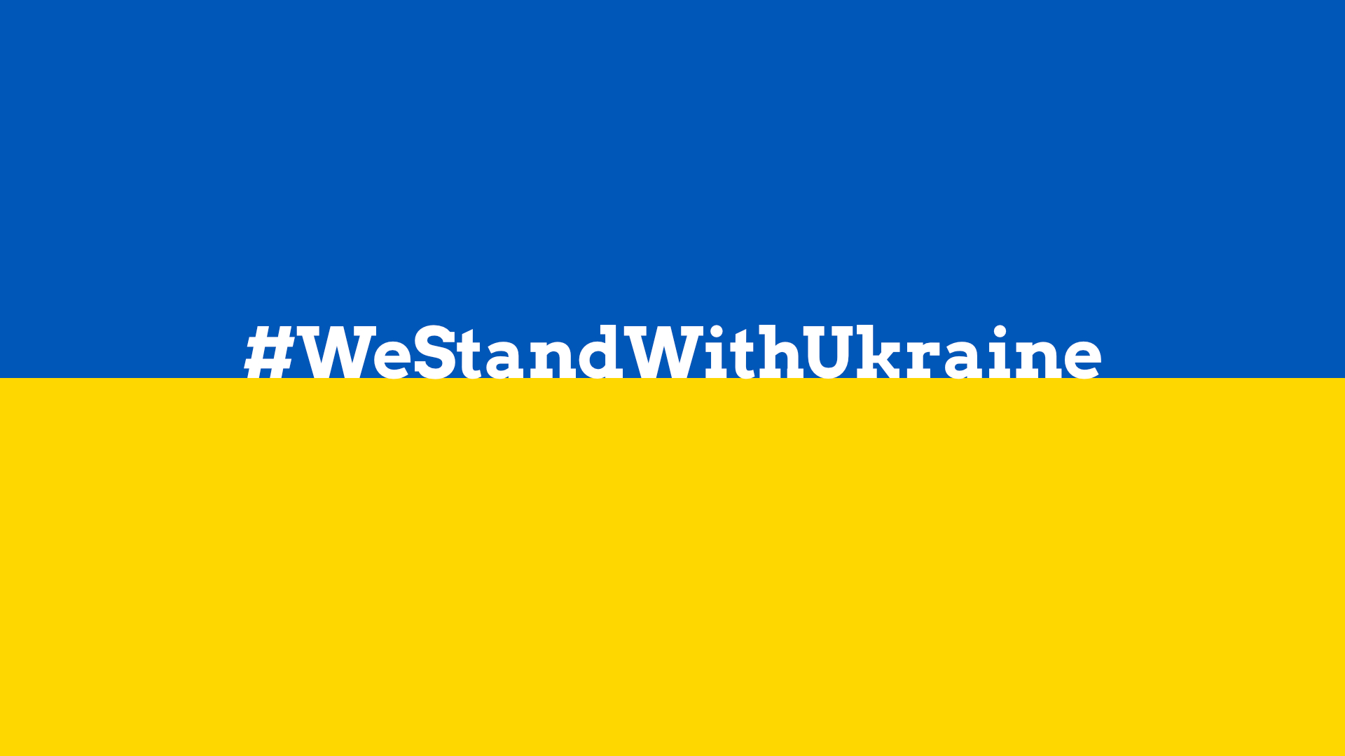 #WeStandWithUkraine