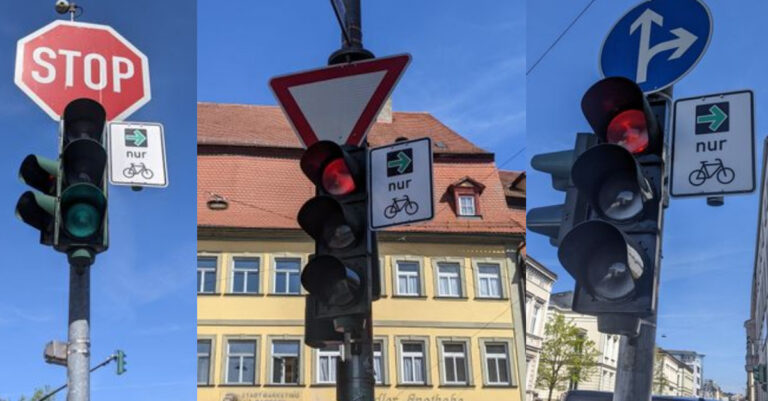 Grüne wollen mehr Grünpfeile für den Radverkehr